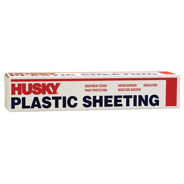 Husky 9' x 400' Clear Husky 1-Mil Low Density Plastic Sheeting CF0109C